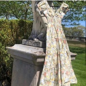 Danielle Bernstein/Who What Wear poplin midi dress in floral print (sold out)